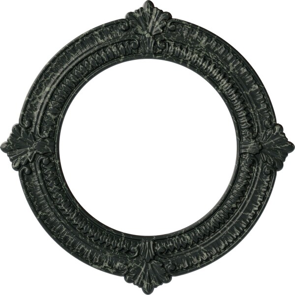 Ekena Millwork Benson Ceiling Medallion (Fits Canopies up to 8"), 13 1/8"OD x 8"ID x 5/8"P, Painted Turtle Crackle CM13BNPTC - main